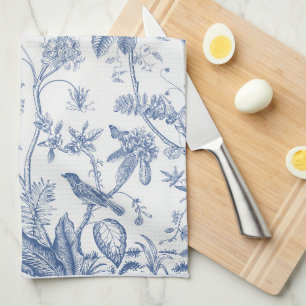 Paño De Cocina Chinoiserie clásica azul y blanco