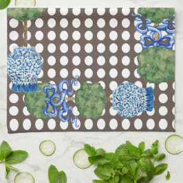 Paño De Cocina Chinoiserie Garden Topiary Ginger Jar Jars