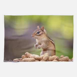 Paño De Cocina Chipmunk con cacahuetes