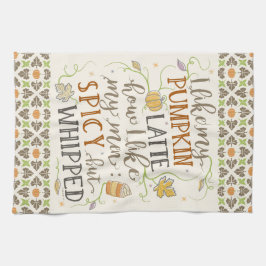 Paño De Cocina Chiste divertido de Latte de la especia de la