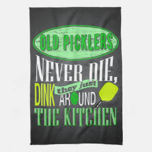 Paño De Cocina Chiste divertido Picklers viejo de Pickleball