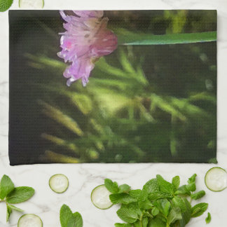 Paño De Cocina Chives de flores y Palmetto