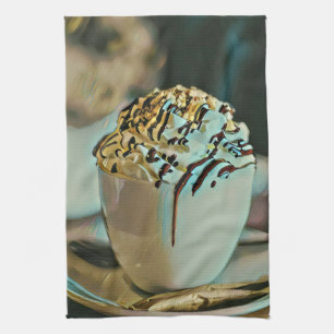 Paño De Cocina chocolate con crema de helado