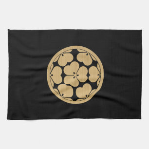 Paño De Cocina Chosokabe Mon clan samurai japonés