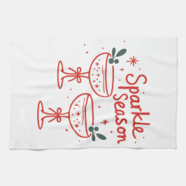 Paño De Cocina Christmas Cocktails Sparkle Season 