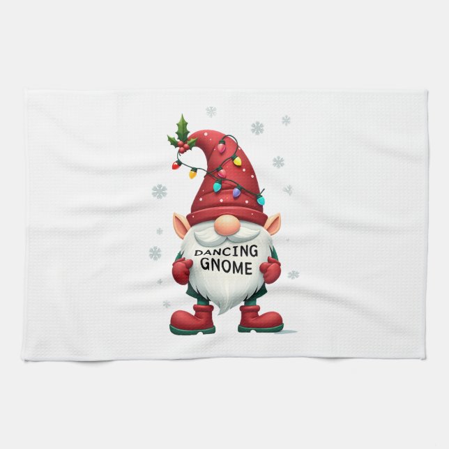 Paño De Cocina Christmas Gnome Dancing Gnome Family Christmas (2) (Horizontal)