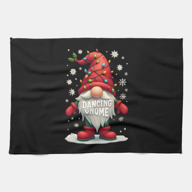 Paño De Cocina Christmas Gnome Dancing Gnome Family Christmas (3) (Horizontal)