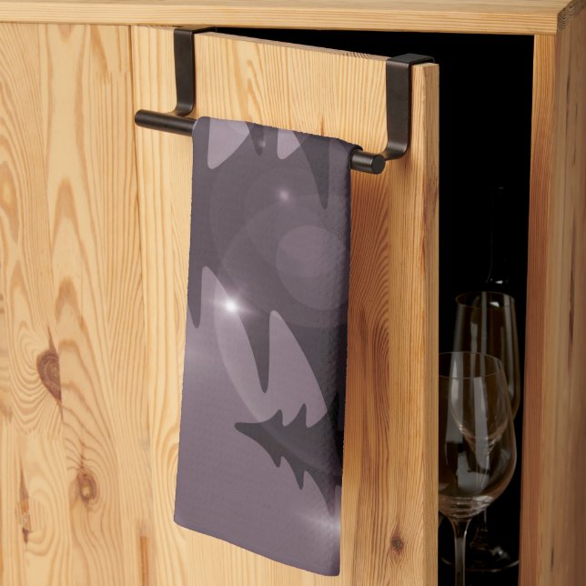 Paño De Cocina Christmas Party Pink Trees Holiday Winter Elegant (Pliegue de tercios)