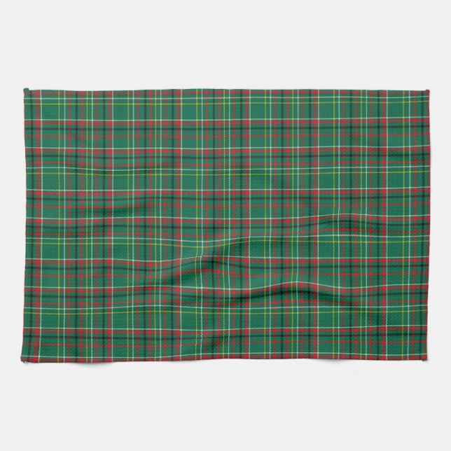 Paño De Cocina Christmas Plaid Green Pattern-23914 (Horizontal)