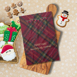 Paño De Cocina Christmas Red Plaid