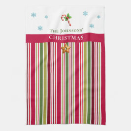 Paño De Cocina Christmas Striped– Holiday Cooking & Baking Gift