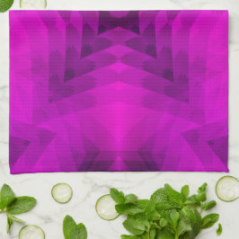 Paño De Cocina Christmas Tree Silhouette & Purple Star Gradient