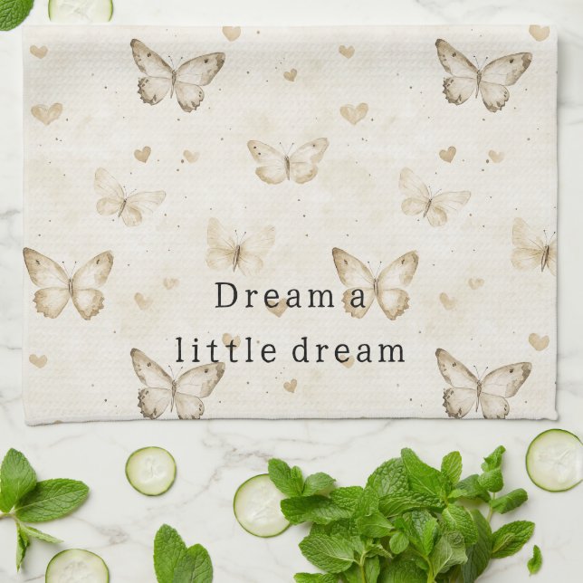 Paño De Cocina Chupar Mariposas Corazones Despedida de Soltera (Doblado)