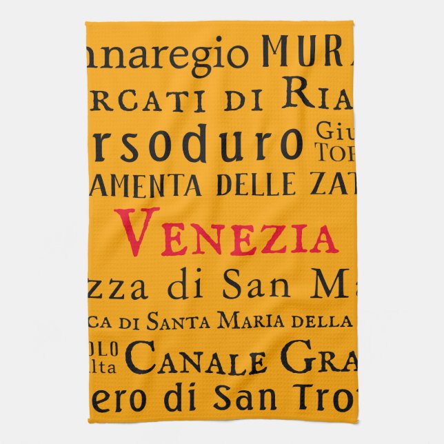 Paño De Cocina ¡Ciao Venezia! (Vertical)