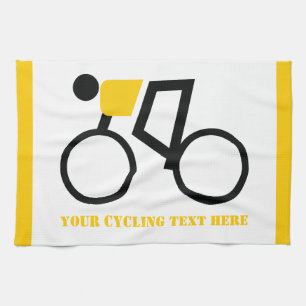 Paño De Cocina Ciclista montando su personalizado de bicicleta