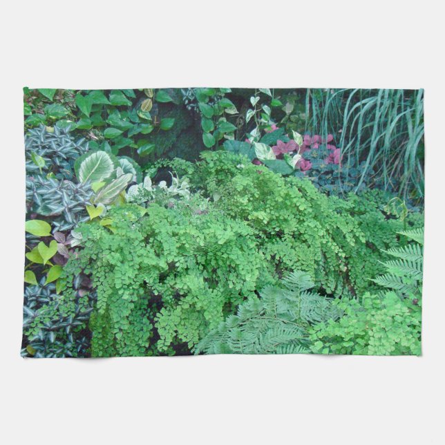 Paño De Cocina Cientos de tonos verdes y verdes son hermosos (Horizontal)