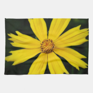 Paño De Cocina Cierre de la flor de Cosmos Amarillo