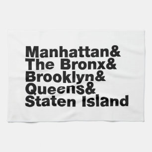 Paño De Cocina Cinco distritos ~ Nueva York