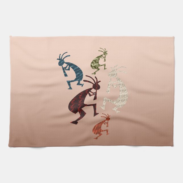 Paño De Cocina Cinco Kokopelli (Horizontal)