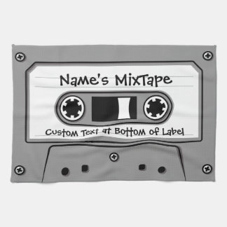 Paño De Cocina Cinta de casete de audio gris