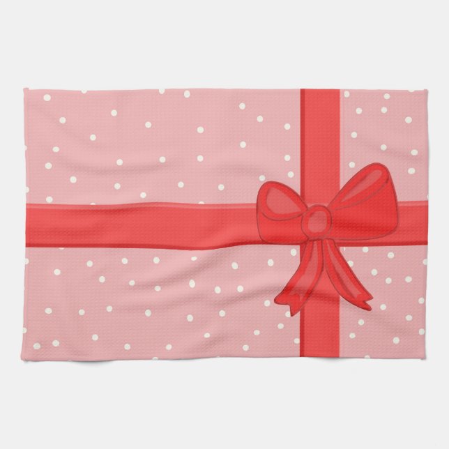 Paño De Cocina cinta de regalo (Horizontal)