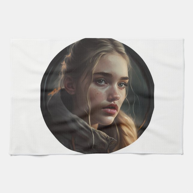 Paño De Cocina Circle girl (Horizontal)