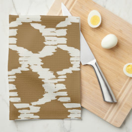 Paño De Cocina Círculos boho tonos terrosos minimalista contempor