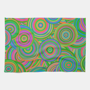 Paño De Cocina círculos retro