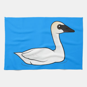 Paño De Cocina Cisne de trompetista de Birdorable