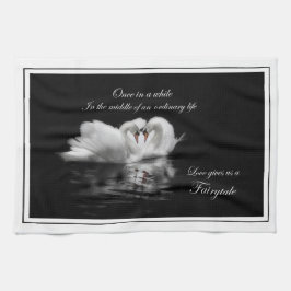 Paño De Cocina Cisnes del cuento de hadas