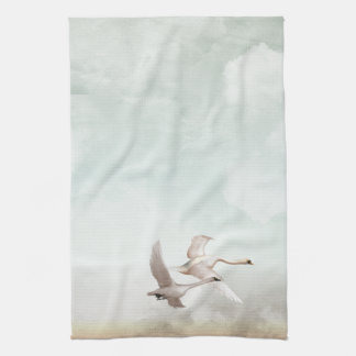 Paño De Cocina Cisnes del vuelo