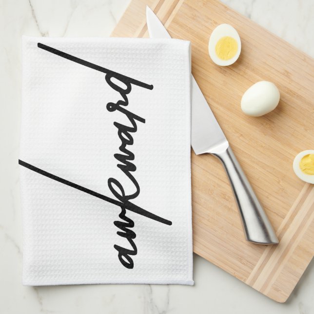 Paño De Cocina Cita cómica poco convincente (Doblado Cuarto)