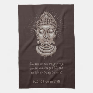 Paño De Cocina Cita de Buda de nombre personalizado