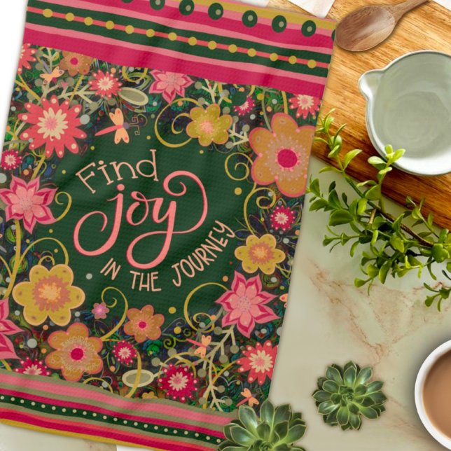 Paño De Cocina Cita de joy floral raya de Bonito Dragonfly (Subido por el creador)