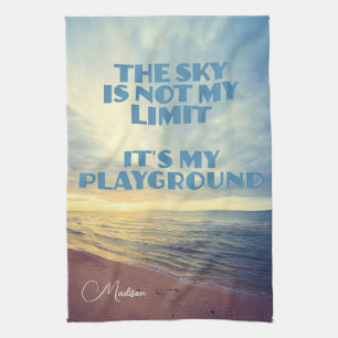 Paño De Cocina Cita de Sky de nombre personalizado