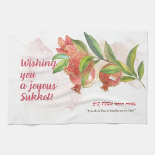 Paño De Cocina Cita de Torah para la festividad de Sukkot Decor