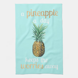 Paño De Cocina Cita de vida de piña