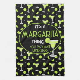 Paño De Cocina Cita Divertida de Margarita Amante de Cócteles