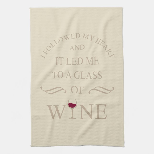 Paño De Cocina Cita divertida el famoso lema de bebedores de vino (Vertical)