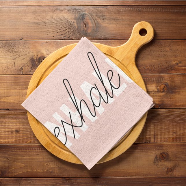 Paño De Cocina Cita moderna de inhalación por inhalación de tinta (Subido por el creador)