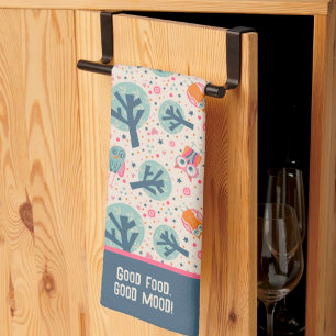 Paño De Cocina Cita o nombre personalizado del patrón de búhos gr