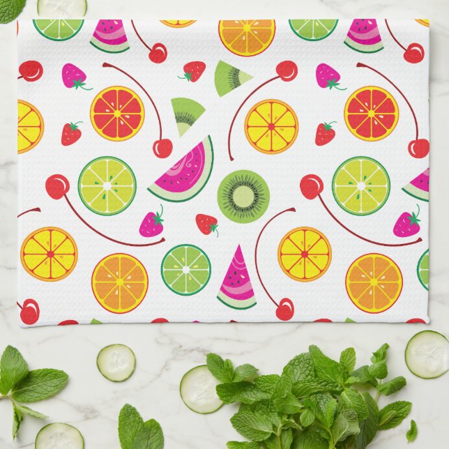 Paño De Cocina Cítricos y bayas (Doblado)