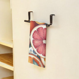 Paño De Cocina Citrus Vibrant Lemon & Naranja Watercolor Floral