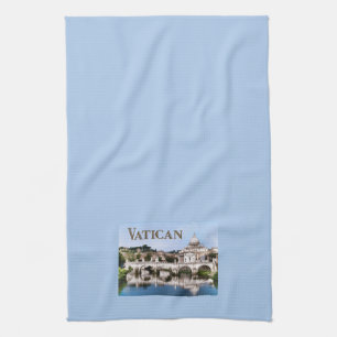 Paño De Cocina Ciudad del Vaticano vista del texto VATICAN del