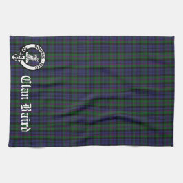 Paño De Cocina Clan Baird Escudo Tartan Personalizable