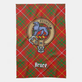 Paño De Cocina Clan Bruce Escudo sobre Tartán