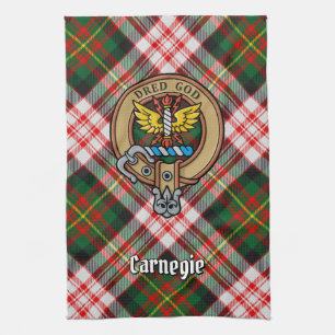 Paño De Cocina Clan Carnegie Escudo por Vestir Tartán