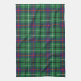 Paño De Cocina Clan de plástico Duncan Tartan Patrón Verde Negro