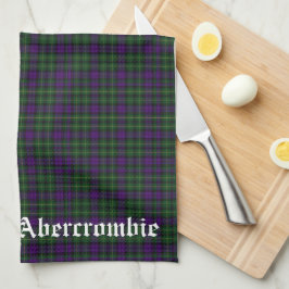 Paño De Cocina Clan escocés Abercrombie Escudo y Tartán