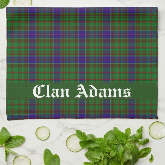 Paño De Cocina Clan escocés Adams Tartan Plaid (Doblado)